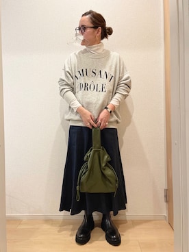 KANさん(レディース・156cm)の秋コーディネート