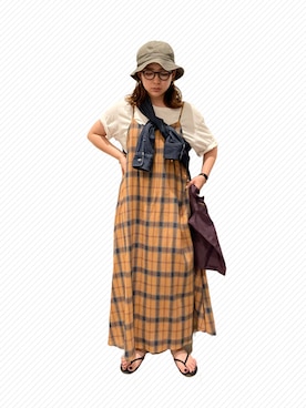 KANさん（レディース・156cm）の夏コーディネート