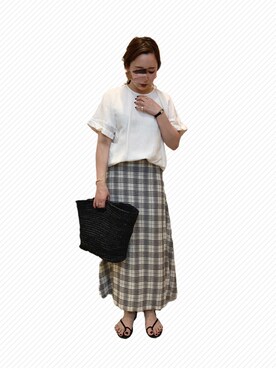 KANさん（レディース・156cm）の夏コーディネート
