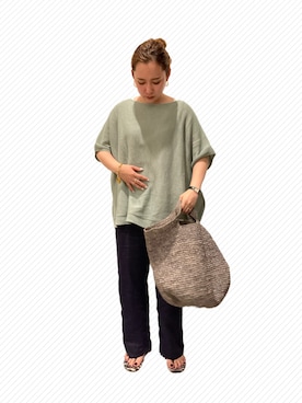 KANさん（レディース・156cm）の夏コーディネート