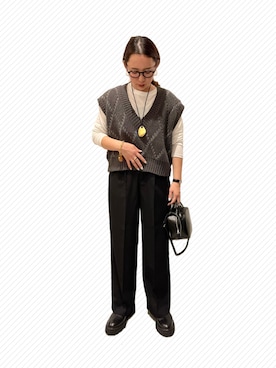 KANさん（レディース・156cm）の秋コーディネート