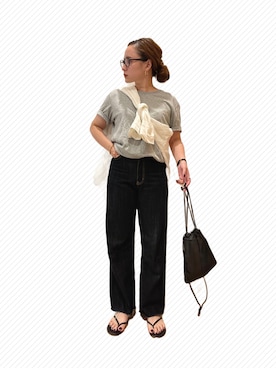 KANさん（レディース・156cm）の夏コーディネート