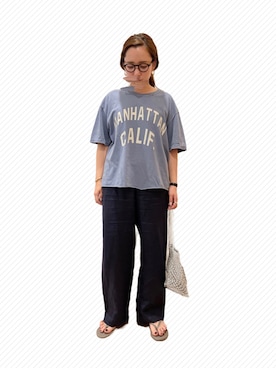 KANさん(レディース・156cm)の夏コーディネート