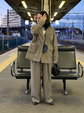 KANさん（レディース・156cm）の春コーディネート