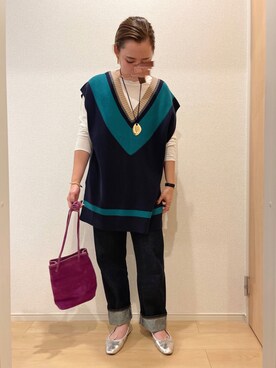 KANさん（レディース・156cm）の秋コーディネート