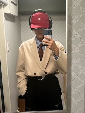 「shiki tokyo（シキトウキョウ）のアイテム（パンツ）」を使った、tomomi1234さん（メンズ・168cm）の春コーディネート