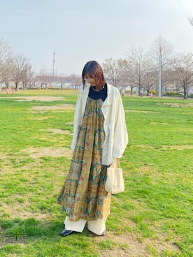 「caban（キャバン）のアイテム」を使った、midさん（レディース・170cm）の春コーディネート