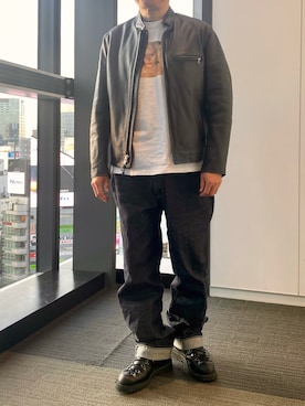 「アイテム（パンツ）」を使った、skbさん（メンズ・175cm）の秋コーディネート