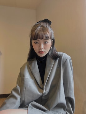 「STYLENANDA（スタイルナンダ）のアイテム（ジャケット/アウター）」を使った、vegetable shelleyさん（レディース・160cm）の春コーディネート