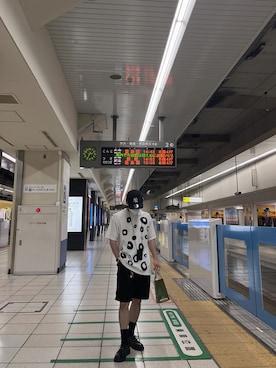 「アイテム（財布、ブルー系）」を使った、りとさん（メンズ・165cm）の夏コーディネート