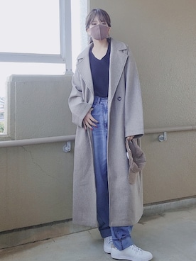 「Java（ジャバ）のアイテム」を使った、siomanekiさん（レディース・155cm）の冬コーディネート