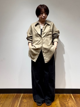「URBAN RESEARCH（アーバンリサーチ）のスエードライクルーズシャツ（シャツ/ブラウス）」を使った、megさん（レディース・153cm）の夏コーディネート