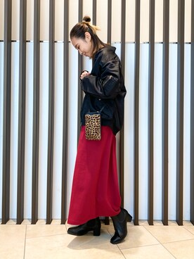 「URBAN RESEARCH Sonny Label（アーバンリサーチサニーレーベル）のアイテム（MA-1）」を使った、26riyoさん（レディース・160cm）の秋コーディネート