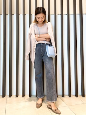 「Moname（モナーム）のアイテム（パンツ）」を使った、26riyoさん（レディース・160cm）の秋コーディネート