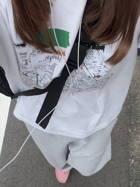 「アイテム（モカシン/デッキシューズ）」を使った、ちーさん（レディース・157cm）の秋コーディネート