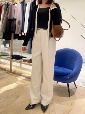 「marco masi（マルコマージ）の【MARCO MASI/ マルコマージ】ミニキューブムートンバッグ（ショルダーバッグ）」を使った、fujiwaraさん（レディース・153cm）の秋コーディネート