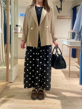 「NOLLEY’S（ノーリーズ）のアイテム（ワンピース/ドレス）」を使った、fujiwaraさん（レディース・153cm）の夏コーディネート