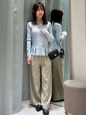 「NOLLEY’S（ノーリーズ）のアイテム」を使った、fujiwaraさん（レディース・153cm）の秋コーディネート