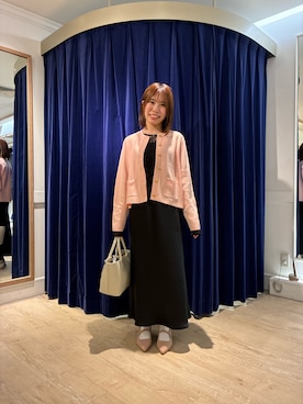 「NOLLEY’S（ノーリーズ）のアイテム」を使った、fujiwaraさん（レディース・153cm）の冬コーディネート