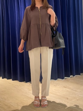 「NOLLEY’S（ノーリーズ）のアイテム（ブルゾン）」を使った、fujiwaraさん（レディース・153cm）の夏コーディネート