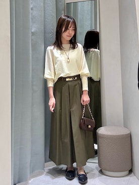 「NOLLEY’S（ノーリーズ）のアイテム」を使った、fujiwaraさん（レディース・153cm）の秋コーディネート