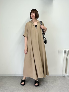 「EVOL（イーボル）のアイテム」を使った、なのさん（レディース・162cm）の夏コーディネート