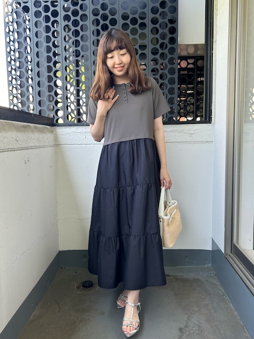 ALICE + OLIVIA ティアード アシンメトリーワンピース Alice+Olivia(アリスオリビア) ワンピース(レディース) - 海外