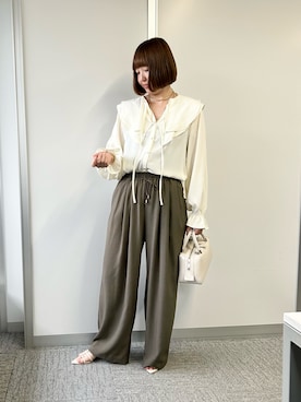 「EVOL（イーボル）のアイテム」を使った、なのさん（レディース・162cm）の夏コーディネート