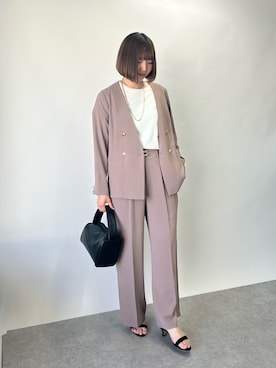 「羽織り」｜「アイテム（ジャケット/アウター）」を使った、なのさん（レディース・162cm）の夏コーディネート
