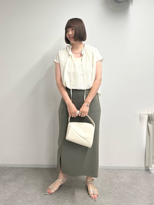 セール】《美シルエットの高見えアイテム》スリットダンボールナロー