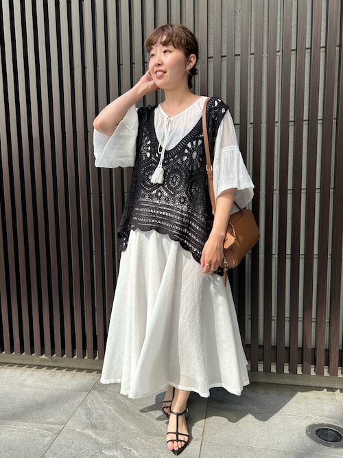 vintage クロシェベスト ゴールド - トップスオンライン