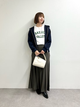 「高身長女子」｜かさん（レディース・162cm）の秋コーディネート