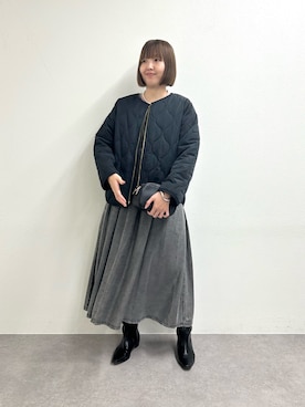 「アイテム（ダウンジャケット/コート）」を使った、なのさん（レディース・162cm）の秋コーディネート