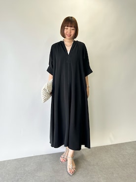 「EVOL（イーボル）のアイテム」を使った、なのさん（レディース・162cm）の夏コーディネート