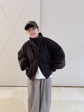 「アイテム（その他アウター）」を使った、RIKOさん（レディース・155cm・20代）の秋コーディネート