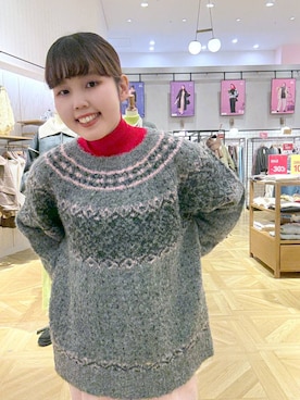 「アイテム（モカシン/デッキシューズ）」を使った、RIKOさん（レディース・155cm・20代）の冬コーディネート