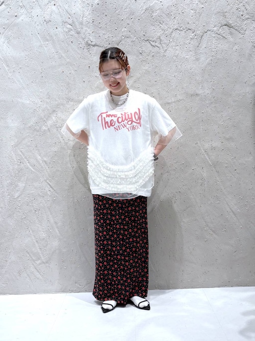 ブラウス シャツ チュールフリルチュニック　ＳＳ　129797 レディース ブラウス シャツ チュールフリルチュニック SS 129797
