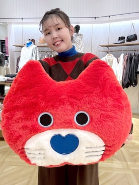 「アイテム（クッション/クッションカバー）」を使った、RIKOさん（レディース・155cm）の秋コーディネート