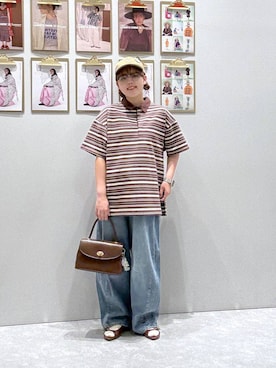 「メンズライク」｜「アイテム（雑貨/ホビー）」を使った、RIKOさん（レディース・155cm）の夏コーディネート
