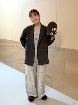 「アイテム（アクセサリー）」を使った、RIKOさん（レディース・155cm）の春コーディネート