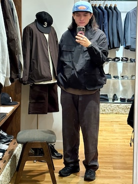 「アイテム（キャップ）」を使った、obaさん（メンズ・177cm）の秋コーディネート