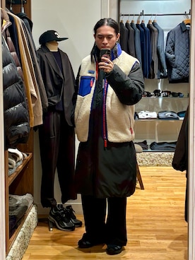 「アイテム（ベスト）」を使った、obaさん（メンズ・177cm）の秋コーディネート