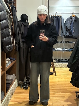 「アイテム（その他アウター）」を使った、obaさん（メンズ・177cm）の秋コーディネート