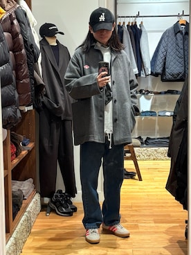 「アイテム（キャップ）」を使った、obaさん（メンズ・177cm）の秋コーディネート