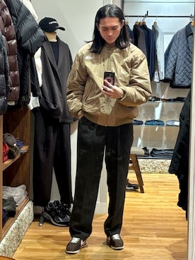 「アイテム（シューズ）」を使った、obaさん（メンズ・177cm）の秋コーディネート