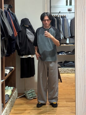 「EKAL（エカル）のアイテム」を使った、obaさん（メンズ・177cm）の夏コーディネート