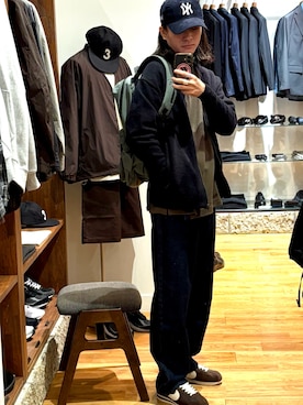 「アイテム（Tシャツ/カットソー）」を使った、obaさん（メンズ・177cm）の秋コーディネート