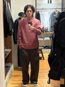 「FORK&SPOON（フォークアンドスプーン）のアイテム（Tシャツ/カットソー）」を使った、obaさん（メンズ・177cm）の秋コーディネート
