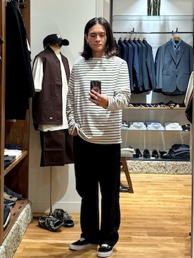 「アイテム（Tシャツ/カットソー）」を使った、obaさん（メンズ・177cm）の夏コーディネート