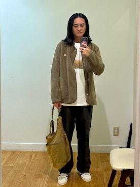 「アイテム（ノーカラージャケット）」を使った、obaさん（メンズ・177cm）の秋コーディネート